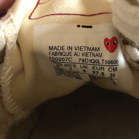 Comme de Garçons Converse - Picture 3 of 8